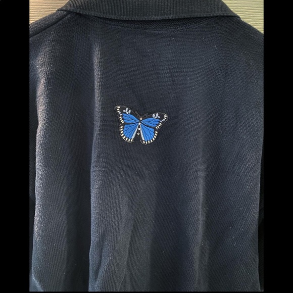 Vintage butterfly 3/4 zip - Picture 5 of 5